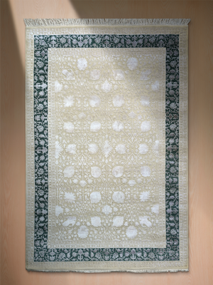Mirael Hand-knotted New Zealand Wool Persian Rug - Beige