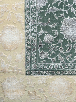 Jofra Hand-knotted New Zealand Wool Persian Rug - Light Blue
