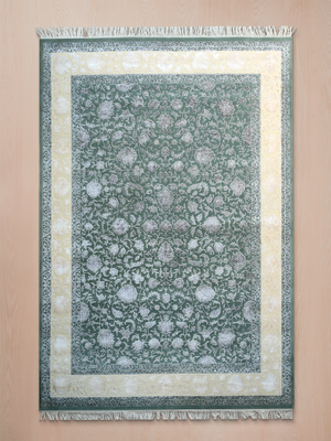 Jofra Hand-knotted New Zealand Wool Persian Rug - Light Blue