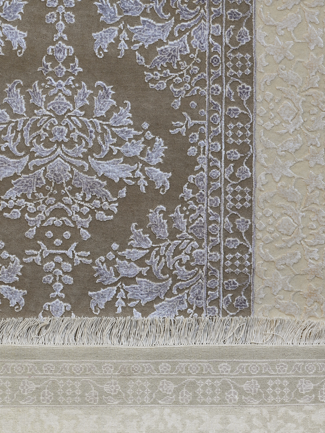 Carev Hand-knotted Wool Rug - Grey