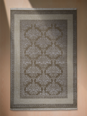 Carev Hand-knotted Wool Persian Rug - Grey