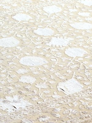Mirael Hand-knotted New Zealand Wool Persian Rug - Cream