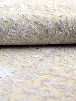 Mirael Hand-knotted New Zealand Wool Persian Rug - Cream