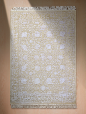 Mirael Hand-knotted New Zealand Wool Persian Rug - Cream