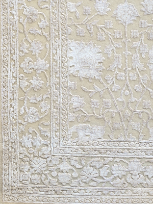 Mirael Hand-knotted New Zealand Wool Persian Rug - Cream