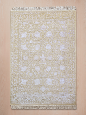 Mirael Hand-knotted New Zealand Wool Persian Rug - Cream