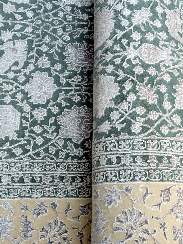 Presto Hand-knotted New Zealand Wool Rug - Sea Green
