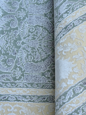 Alca Hand-knotted New Zealand Wool Persian Rug - Sea Green