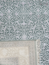 Indrel Hand-knotted New Zealand Wool Rug - Light Blue