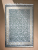 Indrel Hand-knotted New Zealand Wool Rug - Light Blue