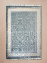 Indrel Hand-knotted New Zealand Wool Rug - Light Blue