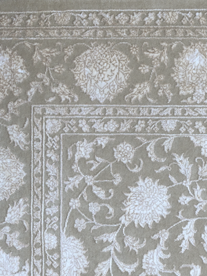 Carev New Zealand Wool & Viscose Persian Rug - Grey