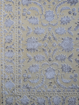 Sorel New Zealand Wool & Viscose Persian Floral Rug - Beige