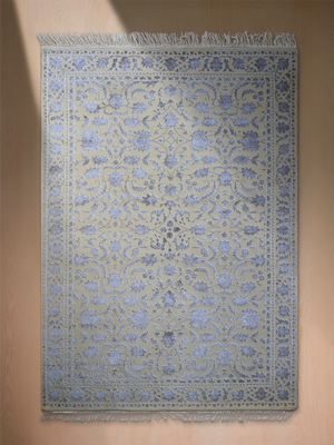 Sorel New Zealand Wool & Viscose Persian Floral Rug - Beige