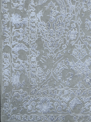 Caro Hand-knotted New Zealand Wool Persian Rug - Grey