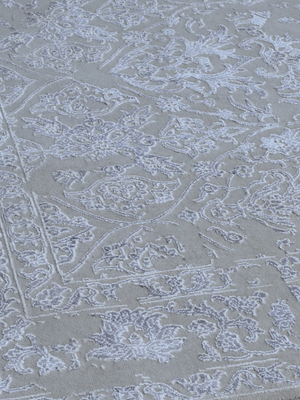 Caro Hand-knotted New Zealand Wool Persian Rug - Grey
