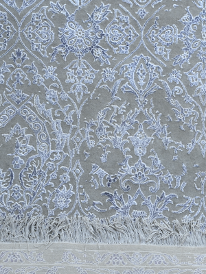 Caro Hand-knotted New Zealand Wool Persian Rug - Grey