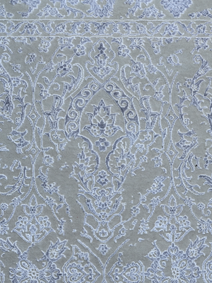 Caro Hand-knotted New Zealand Wool Persian Rug - Grey