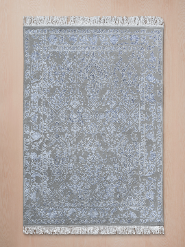 Caro Hand-knotted New Zealand Wool Rug - Grey