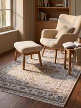 Kavan Hand-knotted New Zealand Wool Rug - Cream