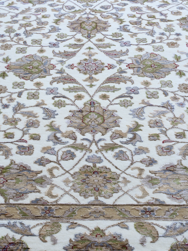 Kavan Hand-knotted New Zealand Wool Rug - Cream