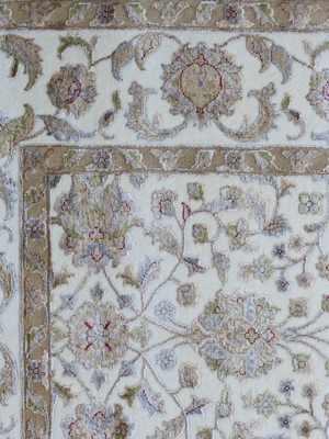 Kavan Hand-knotted New Zealand Wool Persian Rug - Cream