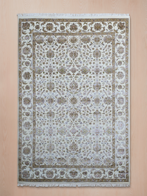 Kavan Hand-knotted New Zealand Wool Persian Rug - Cream