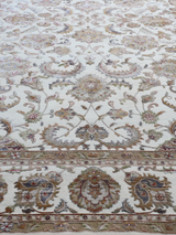 Bretil Hand-knotted New Zealand Wool Rug - Cream
