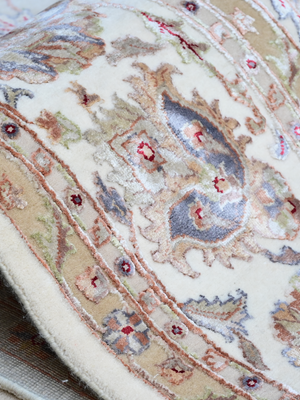 Bretil Hand-knotted New Zealand Wool Persian Rug - Cream