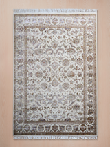 Bretil Hand-knotted New Zealand Wool Rug - Cream