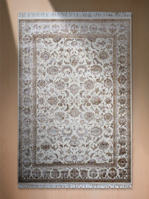 Bretil Hand-knotted New Zealand Wool Persian Rug - Cream