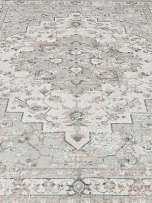 Aram Hand-woven Washable Persian Rug - Beige