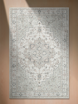 Aram Hand-woven Washable Rug - Beige