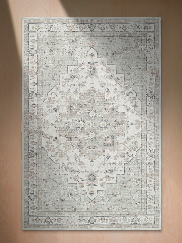 Aram Hand-woven Washable Rug - Beige