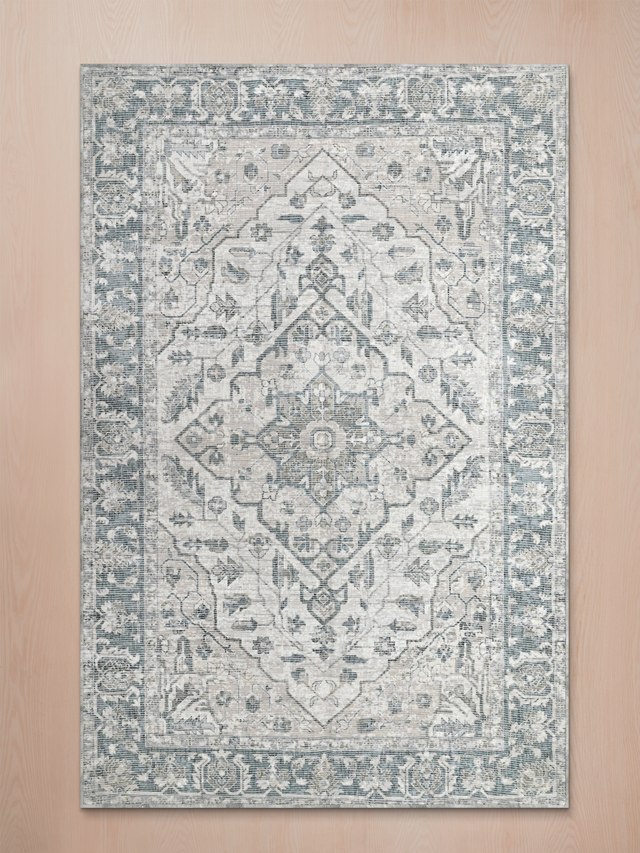 Faran Hand-woven Washable Rug - Grey