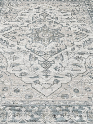 Faran Hand-woven Washable Persian Rug - Grey