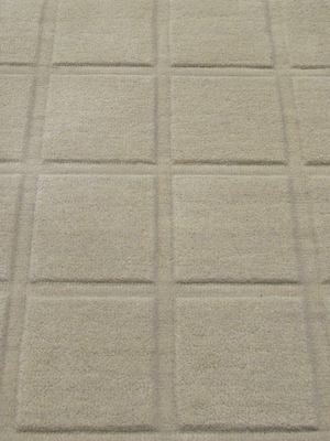 Zafar Wool Hand-tufted Geometric Rug - Beige