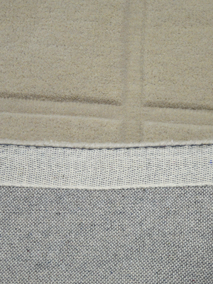 Zafar Wool Hand-tufted Geometric Rug - Beige