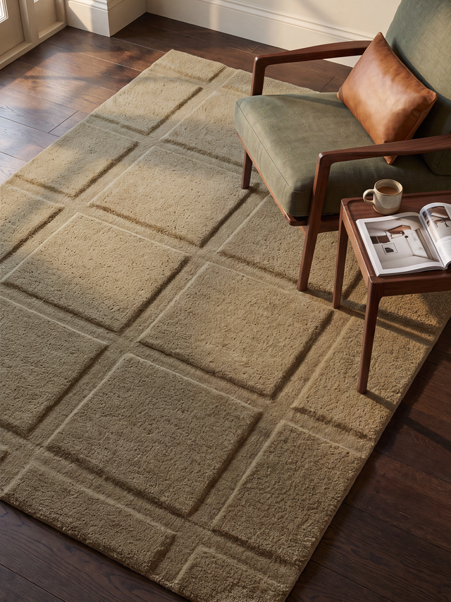 Zafar Wool Hand-tufted Rug - Sand