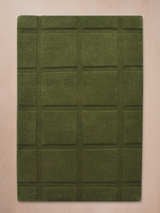Zafar Wool Hand-tufted Rug - Olive Green