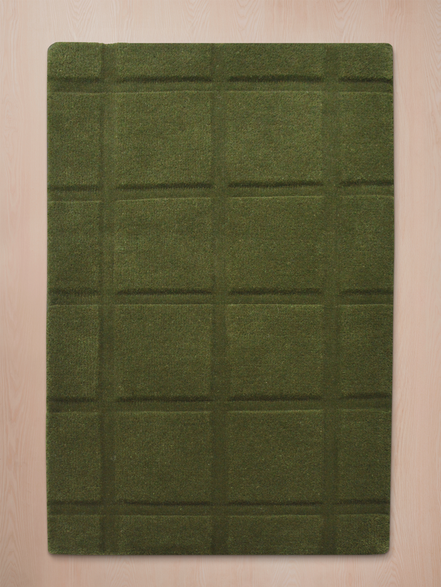 Zafar Wool Hand-tufted Rug - Olive Green