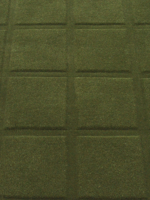 Zafar Wool Hand-tufted Geometric Rug - Olive Green