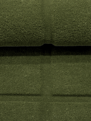 Zafar Wool Hand-tufted Geometric Rug - Olive Green