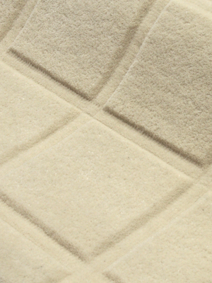 Zafar Wool Hand-tufted Geometric Rug - Ivory