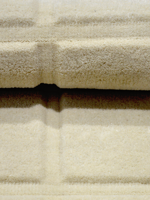 Zafar Wool Hand-tufted Geometric Rug - Ivory