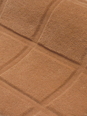 Zafar Wool Hand-tufted Geometric Rug - Rust