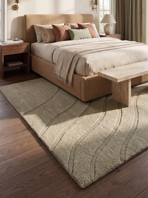 Shiraz Wool Hand-tufted Rug - Beige