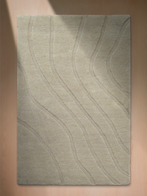 Shiraz Wool Hand-tufted Rug - Beige