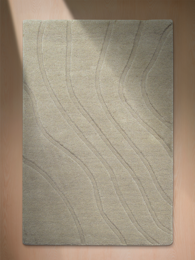 Shiraz Wool Hand-tufted Rug - Beige