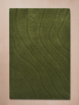 Shiraz Wool Hand-tufted Rug - Olive Green